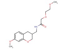N-[(7-methoxy-3,4-dihydro-2H-chromen-3-yl)methyl]-2-(2-methoxyethoxy)acetamide