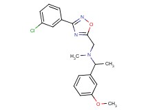 N-{[3-(3-chlorophenyl)-1,2,4-oxadiazol-5-yl]methyl}-1-(3-methoxyphenyl)-N-methylethanamine