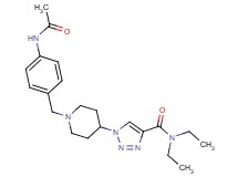 1-{1-[4-(acetylamino)benzyl]-4-piperidinyl}-N,N-diethyl-1H-1,2,3-triazole-4-carboxamide