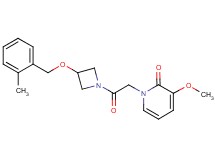 3-methoxy-1-(2-{3-[(2-methylbenzyl)oxy]azetidin-1-yl}-2-oxoethyl)pyridin-2(1H)-one
