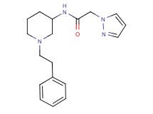 N-[1-(2-phenylethyl)-3-piperidinyl]-2-(1H-pyrazol-1-yl)acetamide