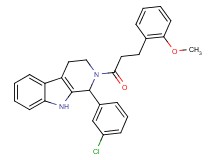 1-(3-chlorophenyl)-2-[3-(2-methoxyphenyl)propanoyl]-2,3,4,9-tetrahydro-1H-beta-carboline