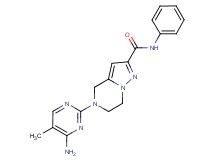 5-(4-amino-5-methylpyrimidin-2-yl)-N-phenyl-4,5,6,7-tetrahydropyrazolo[1,5-a]pyrazine-2-carboxamide