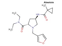 (4R)-N,N-diethyl-1-(3-furylmethyl)-4-{[(1-methylcyclopropyl)carbonyl]amino}-L-prolinamide