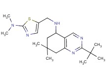 2-tert-butyl-N-{[2-(dimethylamino)-1,3-thiazol-5-yl]methyl}-7,7-dimethyl-5,6,7,8-tetrahydro-5-quinazolinamine