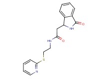 2-(3-oxo-2,3-dihydro-1H-isoindol-1-yl)-N-[2-(pyridin-2-ylthio)ethyl]acetamide