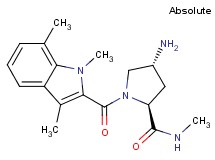 (4R)-4-amino-N-methyl-1-[(1,3,7-trimethyl-1H-indol-2-yl)carbonyl]-L-prolinamide