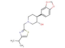 (3S*,4S*)-4-(1,3-benzodioxol-5-yl)-1-[(4-isopropyl-1,3-thiazol-2-yl)methyl]piperidin-3-ol