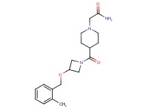 2-[4-({3-[(2-methylbenzyl)oxy]-1-azetidinyl}carbonyl)-1-piperidinyl]acetamide