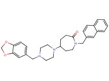 5-[4-(1,3-benzodioxol-5-ylmethyl)-1-piperazinyl]-1-(2-naphthylmethyl)-2-azepanone