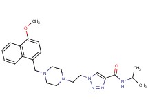 N-isopropyl-1-(2-{4-[(4-methoxy-1-naphthyl)methyl]-1-piperazinyl}ethyl)-1H-1,2,3-triazole-4-carboxamide