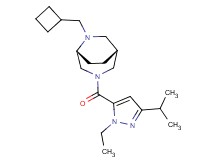 (1R*,5R*)-6-(cyclobutylmethyl)-3-[(1-ethyl-3-isopropyl-1H-pyrazol-5-yl)carbonyl]-3,6-diazabicyclo[3.2.2]nonane