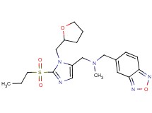 (2,1,3-benzoxadiazol-5-ylmethyl)methyl{[2-(propylsulfonyl)-1-(tetrahydro-2-furanylmethyl)-1H-imidazol-5-yl]methyl}amine