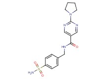 N-[4-(aminosulfonyl)benzyl]-2-pyrrolidin-1-ylpyrimidine-5-carboxamide