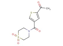 1-{4-[(1,1-dioxidothiomorpholin-4-yl)carbonyl]-2-thienyl}ethanone