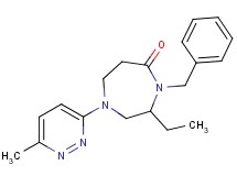 4-benzyl-3-ethyl-1-(6-methylpyridazin-3-yl)-1,4-diazepan-5-one