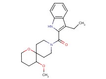 9-[(3-ethyl-1H-indol-2-yl)carbonyl]-5-methoxy-1-oxa-9-azaspiro[5.5]undecane