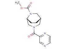 methyl (1S*,5R*)-3-(2-pyrazinylcarbonyl)-3,6-diazabicyclo[3.2.2]nonane-6-carboxylate