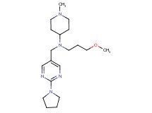 N-(3-methoxypropyl)-1-methyl-N-{[2-(1-pyrrolidinyl)-5-pyrimidinyl]methyl}-4-piperidinamine
