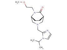 (1S*,5R*)-3-[(1-isopropyl-1H-imidazol-2-yl)methyl]-6-(2-methoxyethyl)-3,6-diazabicyclo[3.2.2]nonan-7-one