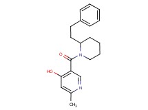 2-methyl-5-{[2-(2-phenylethyl)-1-piperidinyl]carbonyl}-4-pyridinol