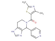 5-[(2,4-dimethyl-1,3-thiazol-5-yl)carbonyl]-4-pyridin-4-yl-4,5,6,7-tetrahydro-1H-imidazo[4,5-c]pyridine