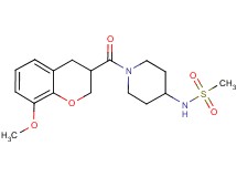 N-{1-[(8-methoxy-3,4-dihydro-2H-chromen-3-yl)carbonyl]piperidin-4-yl}methanesulfonamide