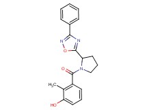 2-methyl-3-{[2-(3-phenyl-1,2,4-oxadiazol-5-yl)-1-pyrrolidinyl]carbonyl}phenol