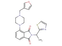 4-[4-(3-furylmethyl)-1-piperazinyl]-2-[1-(1,3-thiazol-2-yl)ethyl]-1H-isoindole-1,3(2H)-dione