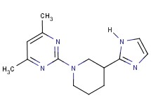 2-[3-(1H-imidazol-2-yl)-1-piperidinyl]-4,6-dimethylpyrimidine