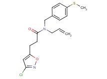 N-allyl-3-(3-chloroisoxazol-5-yl)-N-[4-(methylthio)benzyl]propanamide