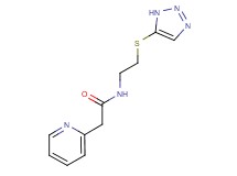 2-pyridin-2-yl-N-[2-(1H-1,2,3-triazol-5-ylthio)ethyl]acetamide