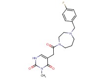 5-{2-[4-(4-fluorobenzyl)-1,4-diazepan-1-yl]-2-oxoethyl}-3-methyl-2,4(1H,3H)-pyrimidinedione