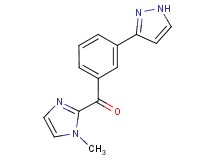 (1-methyl-1H-imidazol-2-yl)[3-(1H-pyrazol-3-yl)phenyl]methanone