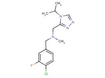 (4-chloro-3-fluorobenzyl)[(4-isopropyl-4H-1,2,4-triazol-3-yl)methyl]methylamine