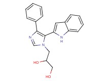 3-[5-(1H-indol-2-yl)-4-phenyl-1H-imidazol-1-yl]propane-1,2-diol