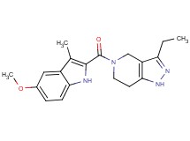 3-ethyl-5-[(5-methoxy-3-methyl-1H-indol-2-yl)carbonyl]-4,5,6,7-tetrahydro-1H-pyrazolo[4,3-c]pyridine