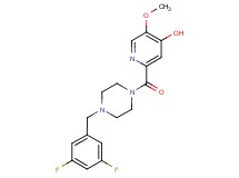 2-{[4-(3,5-difluorobenzyl)-1-piperazinyl]carbonyl}-5-methoxy-4-pyridinol
