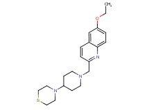 6-ethoxy-2-[(4-thiomorpholin-4-ylpiperidin-1-yl)methyl]quinoline