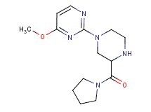 4-methoxy-2-[3-(1-pyrrolidinylcarbonyl)-1-piperazinyl]pyrimidine