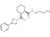 (1R*,2S*)-N-butyl-2-{[3-(3-pyridinyl)-1-azetidinyl]carbonyl}cyclohexanecarboxamide