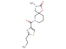 3-methyl-7-[(2-propyl-1,3-thiazol-4-yl)carbonyl]-1-oxa-3,7-diazaspiro[4.5]decan-2-one