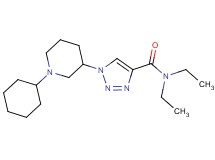 1-(1-cyclohexyl-3-piperidinyl)-N,N-diethyl-1H-1,2,3-triazole-4-carboxamide