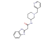 2-(1H-benzimidazol-2-yl)-N-[1-(pyridin-3-ylmethyl)piperidin-3-yl]acetamide