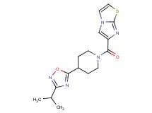 6-{[4-(3-isopropyl-1,2,4-oxadiazol-5-yl)-1-piperidinyl]carbonyl}imidazo[2,1-b][1,3]thiazole