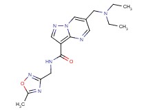6-[(diethylamino)methyl]-N-[(5-methyl-1,2,4-oxadiazol-3-yl)methyl]pyrazolo[1,5-a]pyrimidine-3-carboxamide