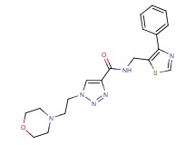 1-[2-(4-morpholinyl)ethyl]-N-[(4-phenyl-1,3-thiazol-5-yl)methyl]-1H-1,2,3-triazole-4-carboxamide