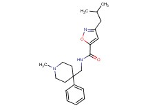 3-isobutyl-N-[(1-methyl-4-phenyl-4-piperidinyl)methyl]-5-isoxazolecarboxamide