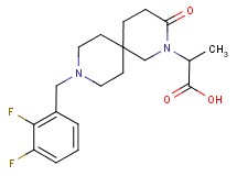 2-[9-(2,3-difluorobenzyl)-3-oxo-2,9-diazaspiro[5.5]undec-2-yl]propanoic acid