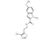 5-methoxy-1-methyl-N-[2-(4-methyl-1,3-thiazol-5-yl)ethyl]-1H-indole-2-carboxamide